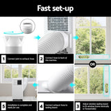 NNEDSZ  Portable Air Conditioner Window Kit Cooling Mobile Fan 9000BTU 2500W