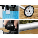 NNEDSZ  10.5x4.2m Solar Pool Cover Roller Blanket Swimming Covers Bubble