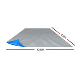 NNEDSZ 10.5M X 4.2M Solar Swimming Pool Cover - Blue