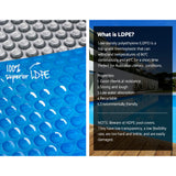 NNEDSZ 11M X 4.8M Swimming Pool Cover - Blue