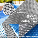 NNEDSZ 11M X 4.8M Swimming Pool Cover - Blue