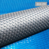 NNEDSZ 8 X 4.2m Solar Swimming Pool Cover - Blue & Grey