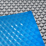 NNEDSZ 8 X 4.2m Solar Swimming Pool Cover - Blue & Grey