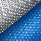 NNEDSZ 8 X 4.2m Solar Swimming Pool Cover - Blue & Grey