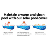 NNEDSZ 9.5X5M Solar Swimming Pool Cover 500 Micron Isothermal Blanket
