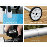 NNEDSZ Aquabuddy Swimming Pool Cover Pools Roller Wheel Solar Blanket 500 Micron 9.5X5M