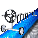 NNEDSZ Solar Swimming Pool Cover Blanket Roller Wheel Adjustable 9.5 X 5m