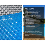NNEDSZ Solar Swimming Pool Cover Blanket Roller Wheel Adjustable 9.5 X 5m