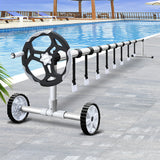 NNEDSZ Swimming Pool Cover Roller Reel Adjustable Solar Thermal Blanket