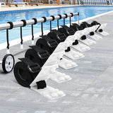 NNEDSZ Pool Cover Roller Attachment Straps Kit 8PCS for Swimming Solar Pool