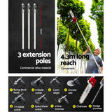 NNEDSZ 4-STROKE Pole Chainsaw Hedge Trimmer Brush Cutter Whipper Multi Tool Saw