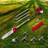 NNEDSZ 4-STROKE Pole Chainsaw Brush Cutter Hedge Trimmer Saw Multi Tool