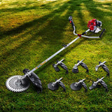 NNEDSZ 62CC Pole Chainsaw Petrol 7 In 1 Brush Cutter Whipper Snipper Multi Tools