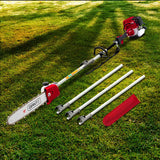 NNEDSZ 4 Stroke Pole Chainsaw Petrol Chain Saw Brush Cutter Brushcutter Tree