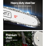 NNEDSZ 62CC Pole Chainsaw Petrol Chain Saw Brush Cutter Brushcutter Tree