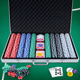 NNEDSZ Poker Chip Set 1000PC Chips TEXAS HOLDEM Casino Gambling Dice Cards