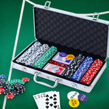 NNEDSZ Poker Chip Set 300PC Chips TEXAS HOLDEM Casino Gambling Dice Cards