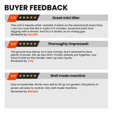 NNEMB Titan 9 15 4-Stroke Petrol Handheld Cultivator Tiller