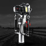 NNEDSZ 4-Stroke Petrol Post Driver Rammer Power Pile Hole Drive Farm Fence