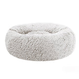NNEDSZ Pet Bed Dog Cat Calming Bed Small 60cm White Sleeping Comfy Cave Washable