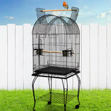 NNEDSZ Large Bird Cage with Perch - Black