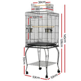 NNEDSZ Large Bird Cage with Perch - Black