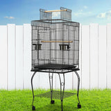 NNEDSZ Large Bird Cage with Perch - Black
