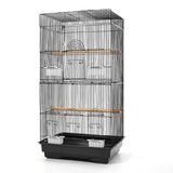 NNEDSZ Medium Bird Cage with Perch - Black