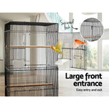 NNEDSZ Medium Bird Cage with Perch - Black