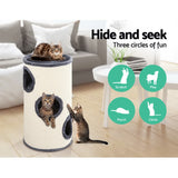 NNEDSZ Cat Tree 70cm Trees Scratching Post Scratcher Tower Condo House Furniture Wood