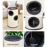 NNEDSZ Cat Tree 70cm Trees Scratching Post Scratcher Tower Condo House Furniture Wood