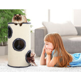 NNEDSZ Cat Tree 70cm Trees Scratching Post Scratcher Tower Condo House Furniture Wood