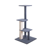 NNEDSZ Cat Tree 124cm Trees Scratching Post Scratcher Tower Condo House Furniture Wood Steps