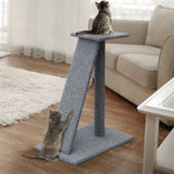 NNEDSZ Cat Tree 82cm Trees Scratching Post Scratcher Tower Condo House Furniture Wood Slide