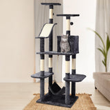 NNEDSZ Cat Tree 171cm Trees Scratching Post Scratcher Tower Condo House Furniture Wood