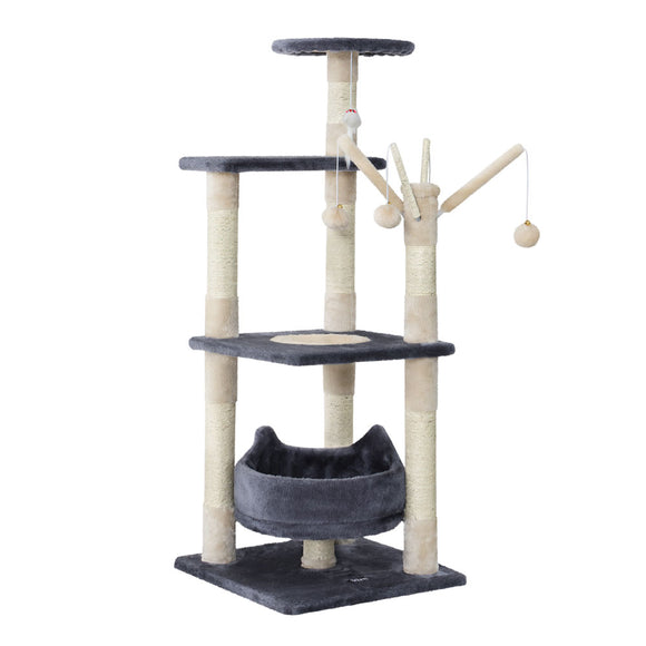 NNEDSZ Cat Tree Scratching Post Scratcher Cat Tree Tower Condo House toys 110cm