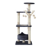 NNEDSZ Cat Tree Scratching Post Scratcher Cat Tree Tower Condo House toys 110cm
