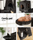 NNEDSZi.Pet Cat Tree 193cm Trees Scratching Post Scratcher Tower Condo House Furniture Wood