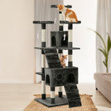 NNEDSZ Cat Tree 180cm Trees Scratching Post Scratcher Tower Condo House Furniture Wood