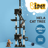 NNEDSZ Cat Tree 260cm Trees Scratching Post Scratcher Tower Condo House Furniture Wood