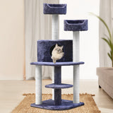 NNEDSZ Cat Tree 126cm Trees Scratching Post Scratcher Tower Condo House Furniture Wood