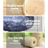 NNEDSZ Cat Tree 100cm Trees Scratching Post Scratcher Tower Condo House Furniture Wood Steps