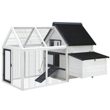 NNEDSZ Chicken Coop Rabbit Hutch Large House Run Cage XL Pet Hutch Bunny Wooden