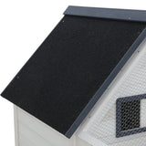 NNEDSZ Chicken Coop Rabbit Hutch Large House Run Cage XL Pet Hutch Bunny Wooden