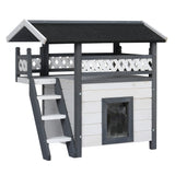 NNEDSZ Cat House Shelter Rabbit Hutch Outdoor Wooden Small Dog Pet Houses Kennel