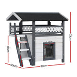 NNEDSZ Cat House Shelter Rabbit Hutch Outdoor Wooden Small Dog Pet Houses Kennel