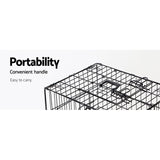 NNEDSZ 24inch Pet Cage - Black