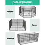 NNEDSZ 30 8 Panel Pet Dog Playpen Puppy Exercise Cage Enclosure Play Pen Fence