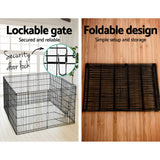 NNEDSZ 30 8 Panel Pet Dog Playpen Puppy Exercise Cage Enclosure Play Pen Fence
