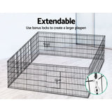 NNEDSZ 2X30 8 Panel Pet Dog Playpen Puppy Exercise Cage Enclosure Fence Play Pen